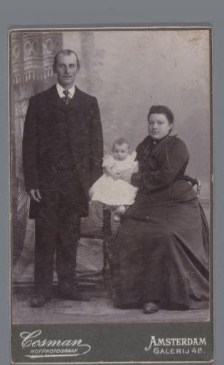 Group Portrait of an Unknown Man, Woman and Child