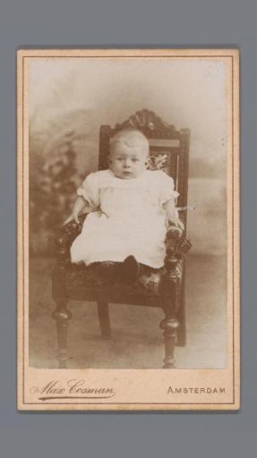 Portrait of an Unknown Baby in a Chair