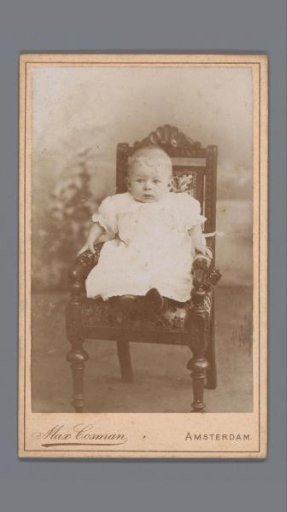 Portrait of an Unknown Baby in a Chair