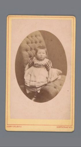 Portrait of an Unknown Child on an Armchair