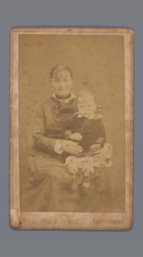 Portrait of an unknown woman with child