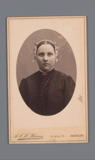 Portrait of an unknown woman wearing a cap