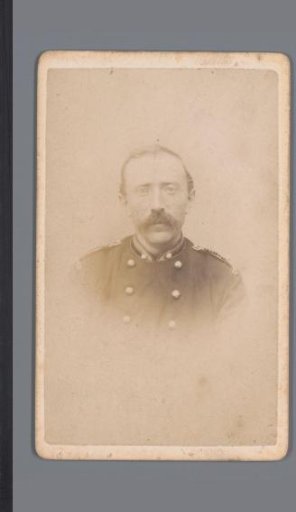 Portrait of an unknown man in uniform