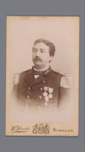 Portrait of an unknown man in uniform