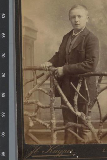 Portrait of an Unknown Young Man with a Railing