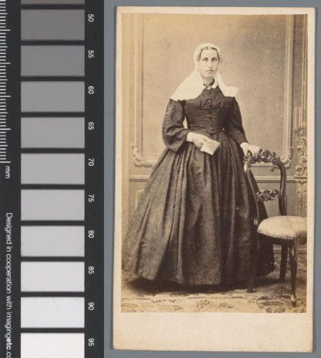 Portrait of an unknown standing woman