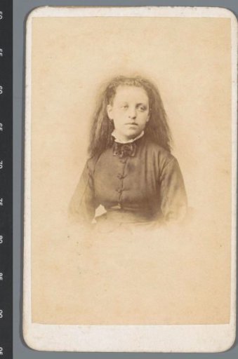 Portrait of an unknown girl with loose hair