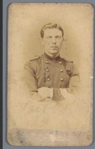 Portrait of an unknown man in uniform