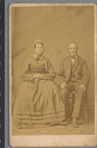 Portrait of an unknown old man and woman