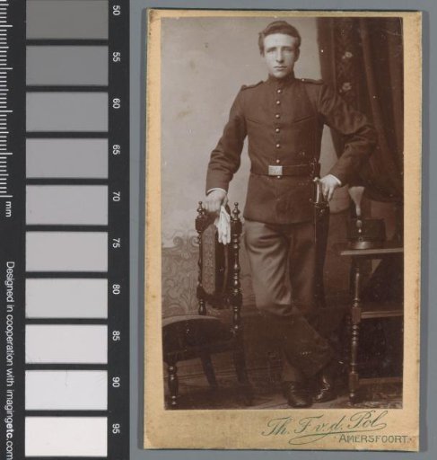 Portrait of an unknown young man in uniform