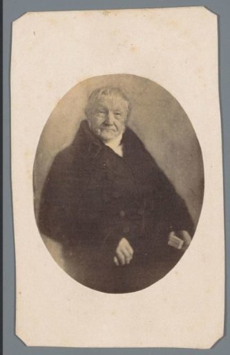 Portrait of an unknown old man in a coat