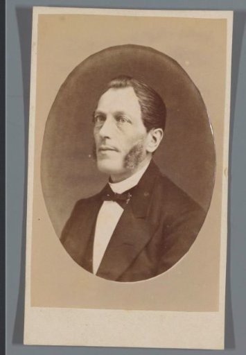 Portrait of an unknown man with sideburns