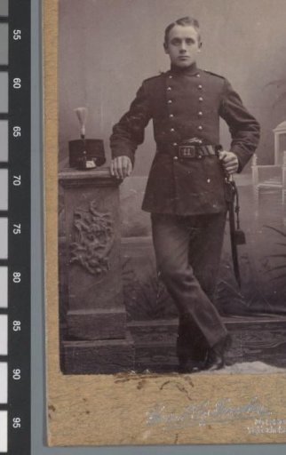 Portrait of an unknown young man in uniform