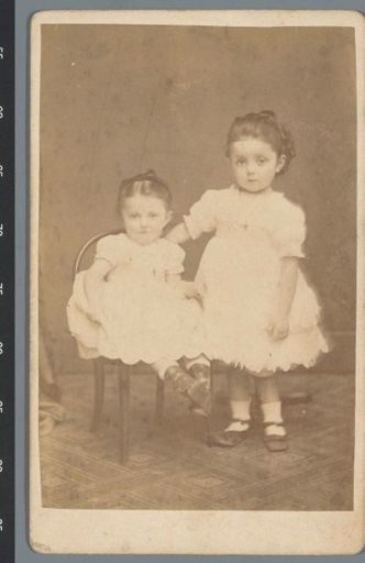 Portrait of two unknown girls
