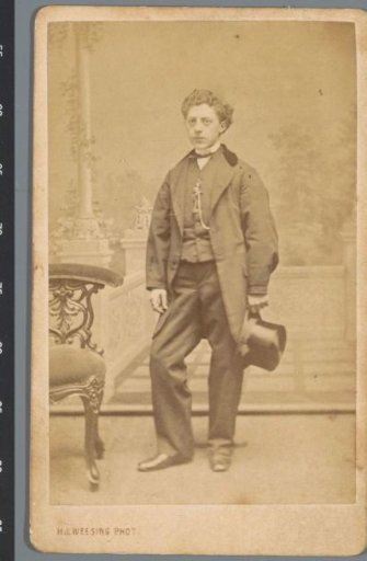 Portrait of an unknown man with top hat