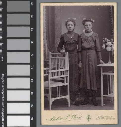 Portrait of Two Unknown Girls
