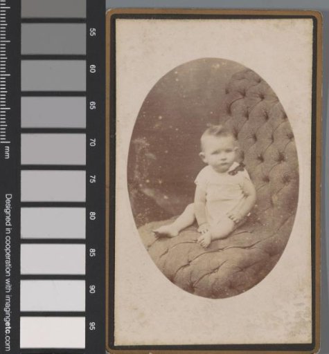 Portrait of an Unknown Baby on an Armchair