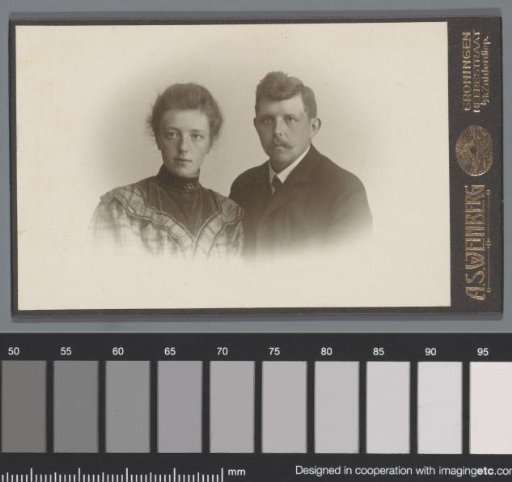 Portrait of an unknown man and woman