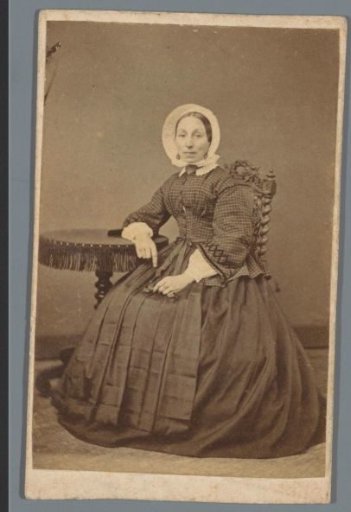 Portrait of an unknown woman with a headdress