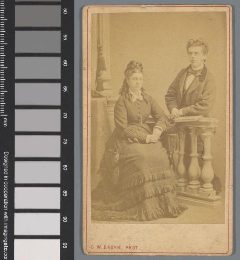 Portrait of an unknown man and woman