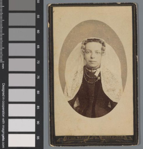 Portrait of an unknown woman in the regional dress of the island of Tholen