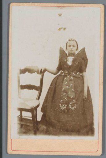 Portrait of an unknown girl in Zeelandic costume