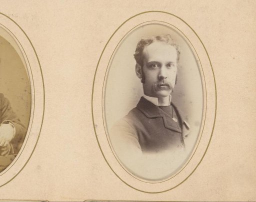Portrait of a man with a moustache