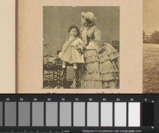 Eugénie de Montijo with her son Napoleon Eugène Louis Bonaparte