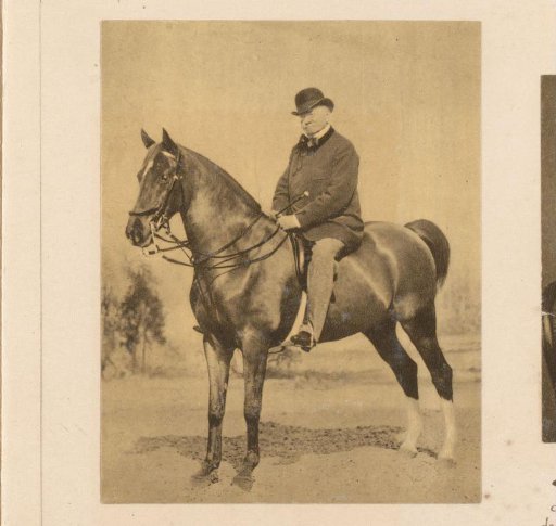 Émile de Girardin on horseback