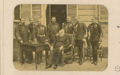 Portrait of Jules Grévy among French military officers