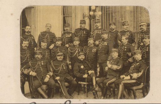 Portrait of Georges Boulanger among French military officers