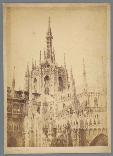 Detail of the Cathedral of Milan, Italy