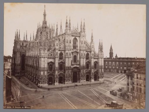 View of the Northwest Side of the Cathedral of Milan