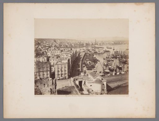 View of the Port of Naples and the River, Italy