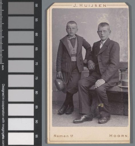 Portrait of two unknown boys, possibly Simon and Andries Kramer