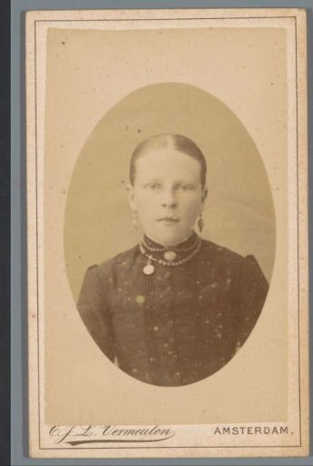 Portrait of an unknown young woman