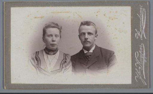 Portrait of an unknown man and an unknown woman