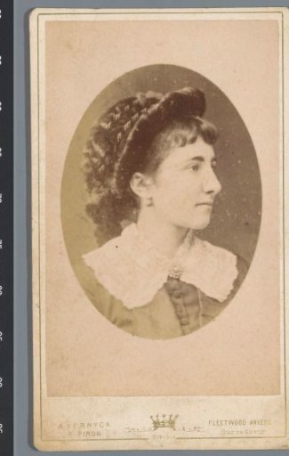 Portrait of an unknown woman with a hat