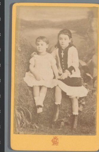 Portrait of two unknown girls
