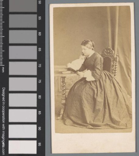 Portrait of an unknown woman reading