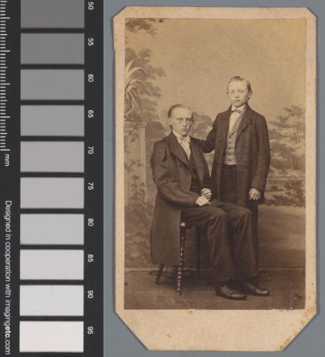 Portrait of two unknown boys