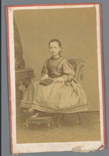 Portrait of an unknown girl with a book