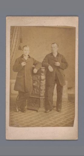 Portrait of two unknown men