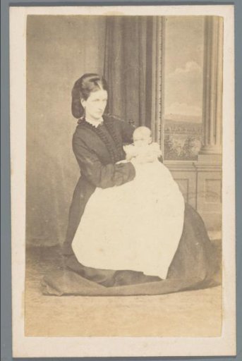 Portrait of an unknown woman with baby