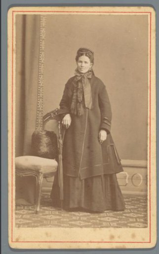 Portrait of an unknown woman with an umbrella
