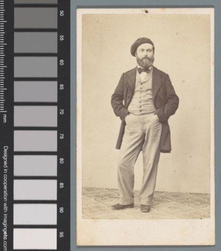Portrait of an unknown man with a cap
