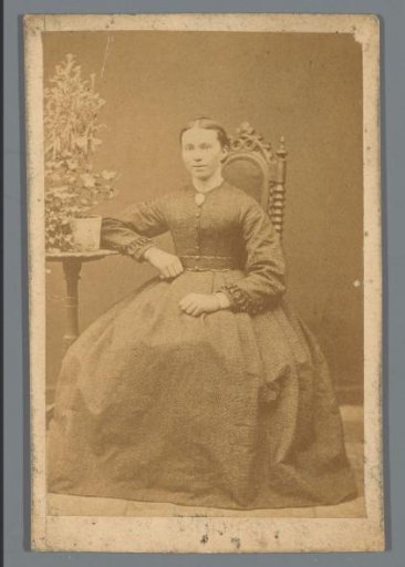 Portrait of an Unknown Woman at a Flower Table