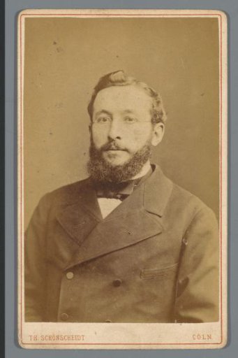 Portrait of an unknown man with beard and spectacles