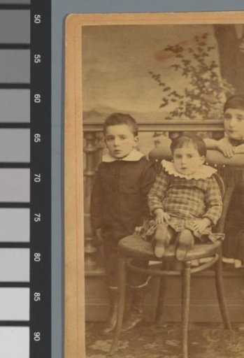 Portrait of three unknown children