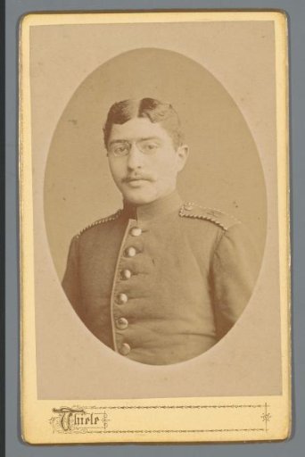 Portrait of an unknown man in uniform